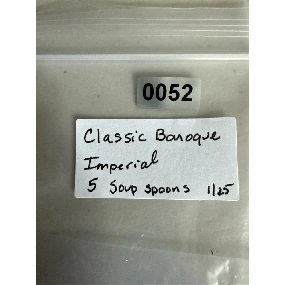 Imperial‎ Classic Baroque Soup Spoons Stainless Korea Set Of 5